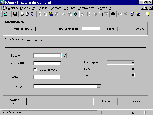 Imagen del sistema ERP/CRM